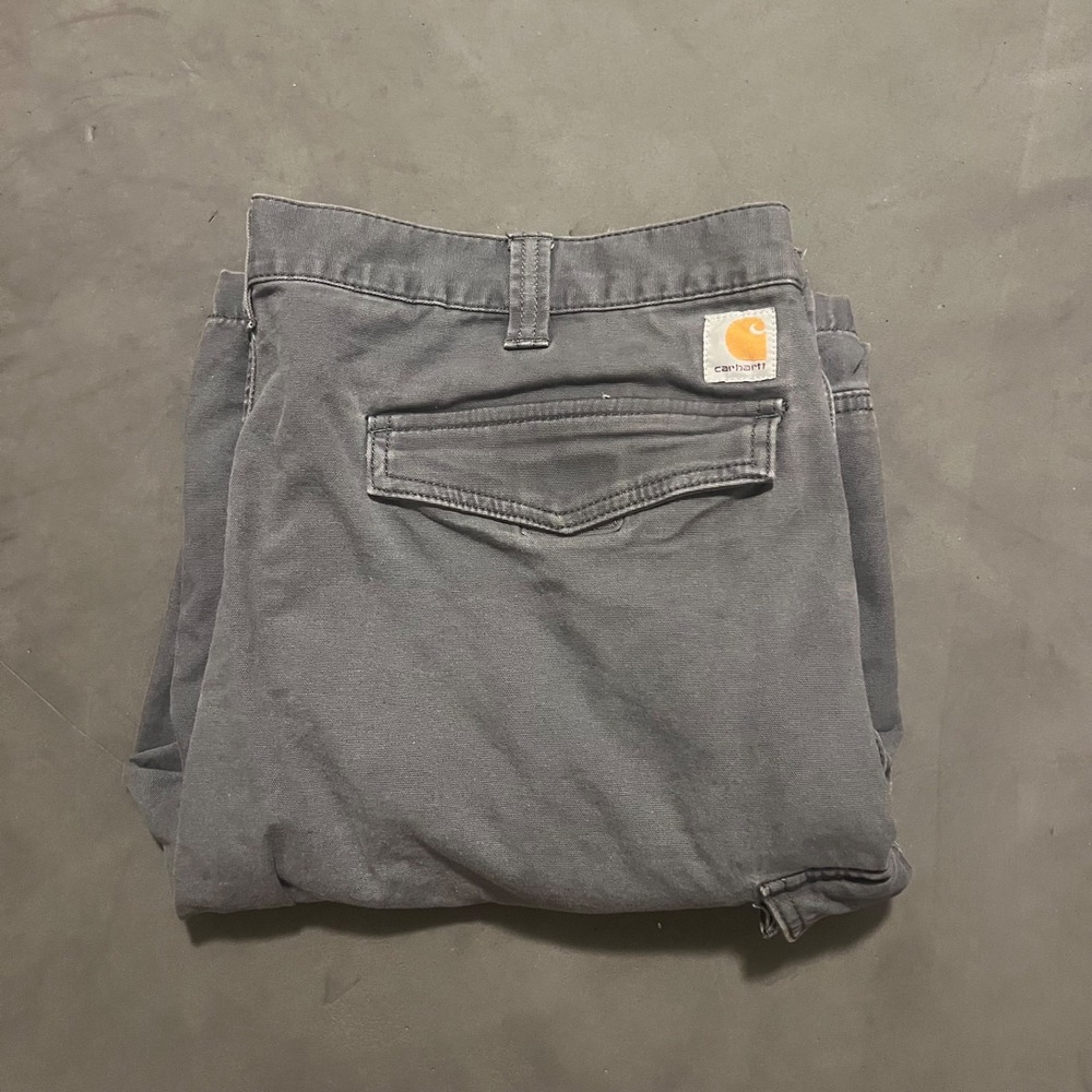 Carhartt Work Cargo‎ Shorts Men's Size 42 Relaxed Fit Gray Rugged Flex Cotton